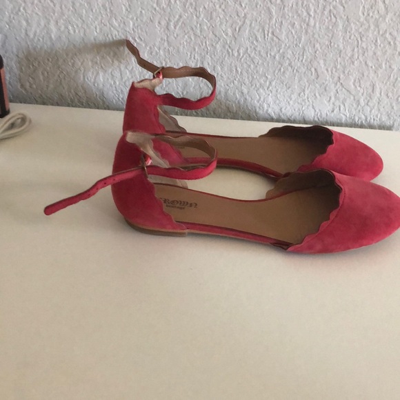 Brand new worn once crown vintage coral flats - Picture 2 of 5